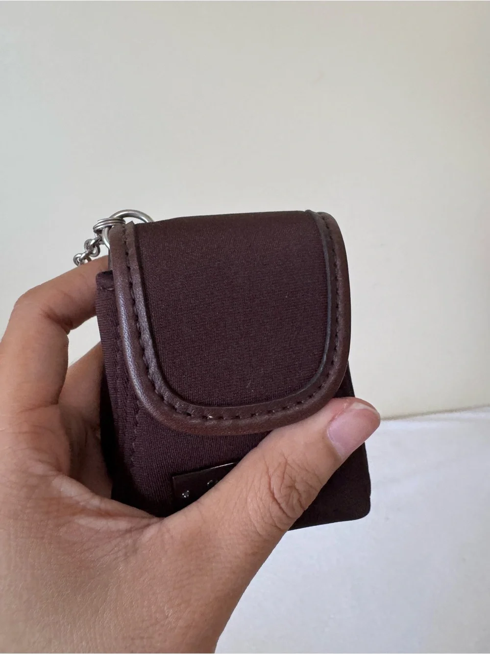 Vintage Coach Neoprene Mini Backpack Key Fob (6281) in Mahogany Brown